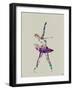 Ballerina Watercolor 4-NaxArt-Framed Art Print