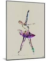 Ballerina Watercolor 4-NaxArt-Mounted Art Print