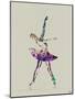 Ballerina Watercolor 4-NaxArt-Mounted Art Print