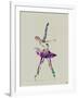 Ballerina Watercolor 4-NaxArt-Framed Art Print