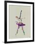 Ballerina Watercolor 4-NaxArt-Framed Art Print