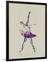 Ballerina Watercolor 4-NaxArt-Framed Art Print