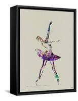 Ballerina Watercolor 4-NaxArt-Framed Stretched Canvas