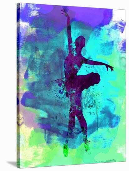 Ballerina Watercolor 4-Irina March-Stretched Canvas