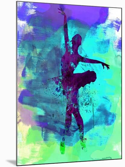 Ballerina Watercolor 4-Irina March-Mounted Art Print
