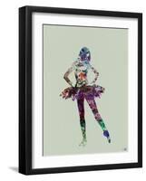 Ballerina Watercolor-NaxArt-Framed Art Print