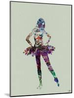 Ballerina Watercolor-NaxArt-Mounted Art Print