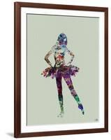 Ballerina Watercolor-NaxArt-Framed Art Print