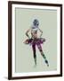 Ballerina Watercolor-NaxArt-Framed Art Print