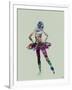 Ballerina Watercolor-NaxArt-Framed Art Print