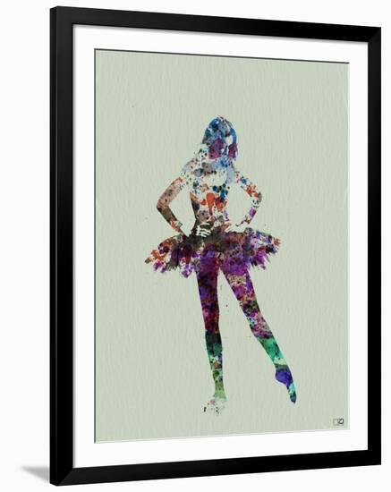 Ballerina Watercolor-NaxArt-Framed Art Print