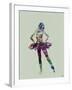 Ballerina Watercolor-NaxArt-Framed Art Print