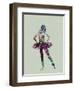 Ballerina Watercolor-NaxArt-Framed Art Print