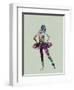 Ballerina Watercolor-NaxArt-Framed Art Print