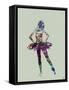 Ballerina Watercolor-NaxArt-Framed Stretched Canvas