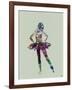 Ballerina Watercolor-NaxArt-Framed Art Print