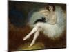 Ballerina with a Black Cat-Pierre Carrier-belleuse-Mounted Giclee Print