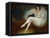 Ballerina with a Black Cat-Pierre Carrier-belleuse-Framed Stretched Canvas