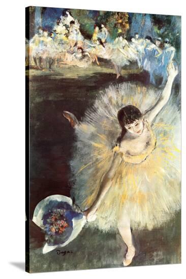 Ballerina-Edgar Degas-Stretched Canvas