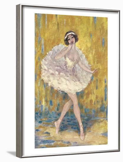 Ballerina-null-Framed Art Print