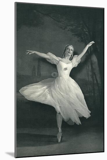 Ballerina-null-Mounted Art Print