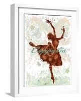 Ballerina-Teofilo Olivieri-Framed Giclee Print