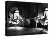 Ballerinas at Barre Against Round Windows During Rehearsal For "Swan Lake" at Grand Opera de Paris-Alfred Eisenstaedt-Stretched Canvas