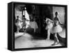 Ballerinas at Barre Against Round Windows During Rehearsal For "Swan Lake" at Grand Opera de Paris-Alfred Eisenstaedt-Framed Stretched Canvas