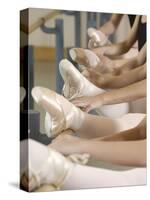 Ballerinas at the barre-Erik Isakson-Stretched Canvas