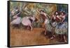 Ballerinas Dancing, c. 1870s-Edgar Degas-Framed Stretched Canvas