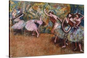 Ballerinas Dancing, c. 1870s-Edgar Degas-Stretched Canvas