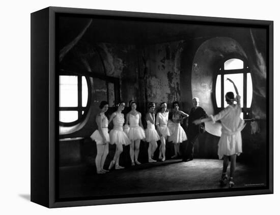 Ballerinas During Rehearsal For "Swan Lake" at Grand Opera de Paris-Alfred Eisenstaedt-Framed Stretched Canvas