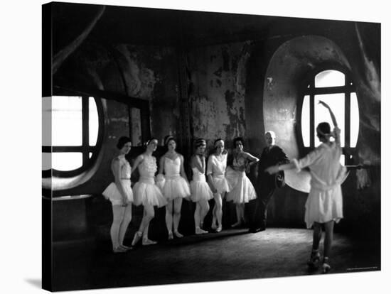 Ballerinas During Rehearsal For "Swan Lake" at Grand Opera de Paris-Alfred Eisenstaedt-Stretched Canvas