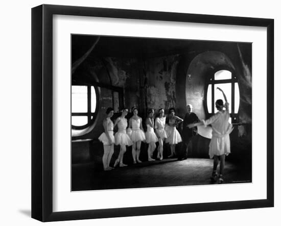 Ballerinas During Rehearsal For "Swan Lake" at Grand Opera de Paris-Alfred Eisenstaedt-Framed Premium Photographic Print