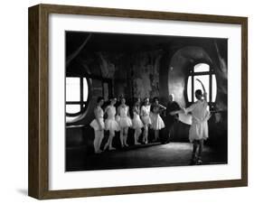 Ballerinas During Rehearsal For "Swan Lake" at Grand Opera de Paris-Alfred Eisenstaedt-Framed Photographic Print