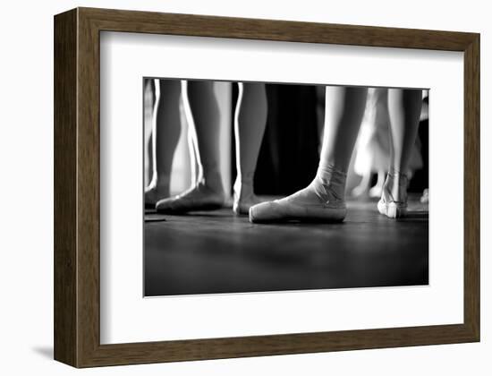 Ballerinas In Ballet Shoes-null-Framed Premium Giclee Print