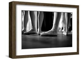 Ballerinas In Ballet Shoes-null-Framed Art Print