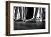 Ballerinas In Ballet Shoes-null-Framed Art Print