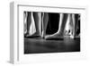 Ballerinas In Ballet Shoes-null-Framed Art Print