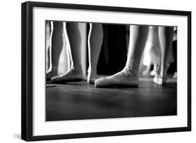 Ballerinas In Ballet Shoes-null-Framed Art Print