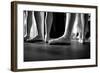 Ballerinas In Ballet Shoes-null-Framed Art Print