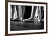 Ballerinas In Ballet Shoes-null-Framed Art Print