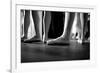 Ballerinas In Ballet Shoes-null-Framed Art Print