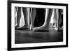 Ballerinas In Ballet Shoes-null-Framed Art Print