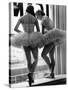 Ballerinas on Window Sill in Rehearsal Room at George Balanchine's School of American Ballet-Alfred Eisenstaedt-Stretched Canvas