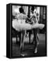 Ballerinas Practicing at Paris Opera Ballet School-Alfred Eisenstaedt-Framed Stretched Canvas