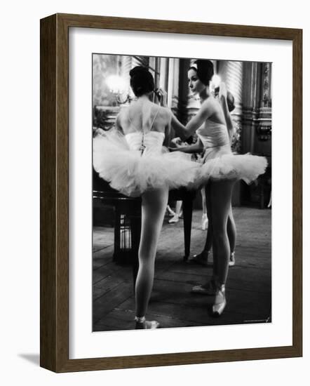 Ballerinas Practicing at Paris Opera Ballet School-Alfred Eisenstaedt-Framed Photographic Print