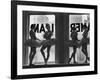 Ballerinas Standing on Window Sill in Rehearsal Room, George Balanchine's School of American Ballet-Alfred Eisenstaedt-Framed Photographic Print