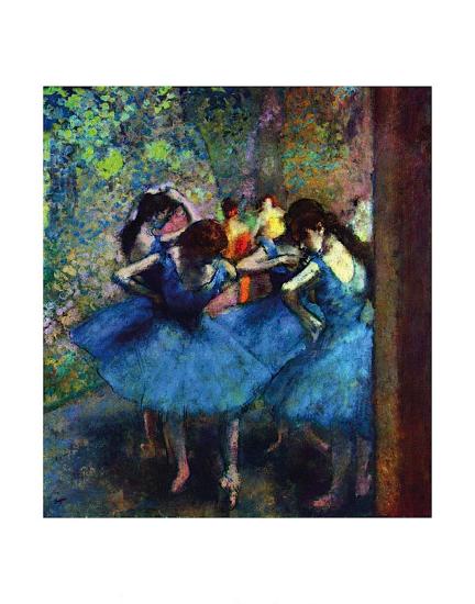 Ballerinas-Edgar Degas-Lamina Framed Art Print