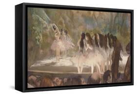 Ballet at the Paris Opera, 1877-Edgar Degas-Framed Stretched Canvas